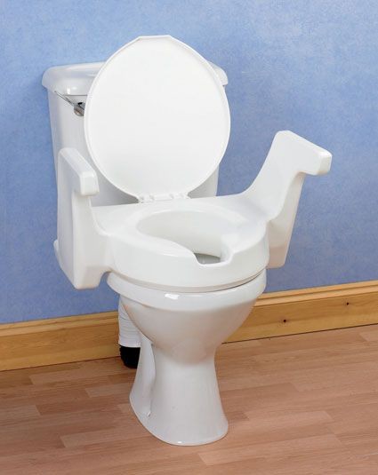 Toilettensitzerhöher Enterprise, mit Armlehnen, Erhöhung 10 cm