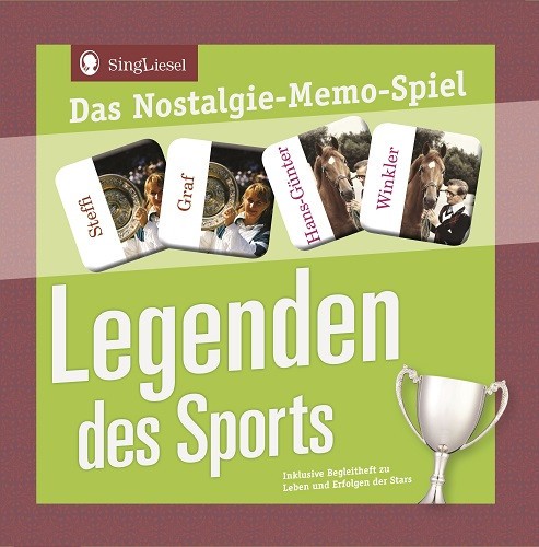 Nostalgie-Memo-Spiel „Legenden des Sports" für Senioren und Menschen mit Demenz