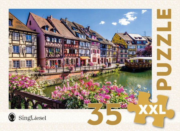 Senioren-Puzzle „Colmar“, 35 XXL-Teile, 34 x 24 cm, Puzzle für Menschen mit Demenz