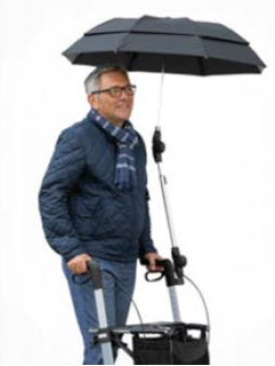 Regenschirm zum Rollator